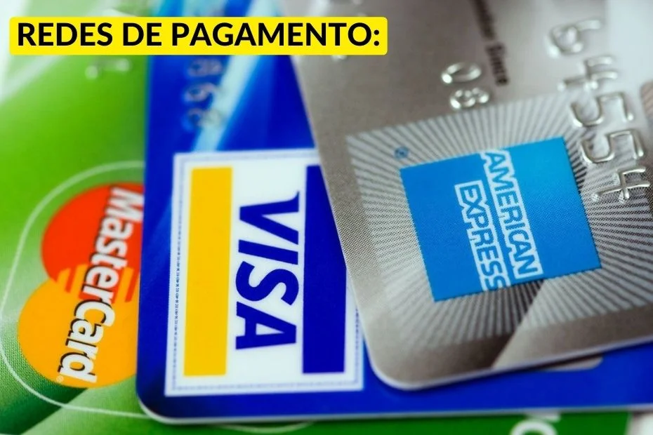 Redes de pagamento visa master card american express